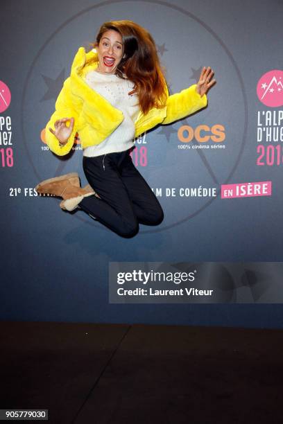 Director and Jury Member Audrey Dana attends Opening Ceremony during the 21st L'Alpe D'Huez Comedy Film Festival on January 16, 2018 in Alpe d'Huez,...