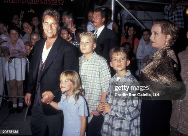Don Johnson, Dakota Johnson, Jesse Johnson, Alexander Bauer, and Patti D'Arbanville