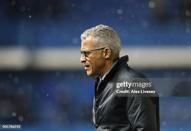 Keith Curle manager of Carlisle United looks on during The Emirates FA Cup Third Round Replay match between Sheffield Wednesday and Carlisle United...