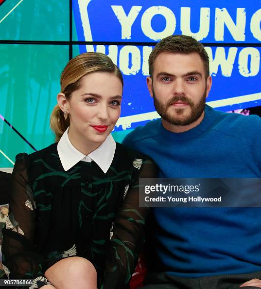 Jessica Rothe and Alex Roe at the Young Hollywood Studio on January... News Photo Getty Images