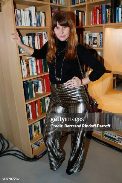 Cecile Togni attends the Manifesto Sonia Rykiel - 5Oth Birthday Party at the Flagship Store Boulevard Saint Germain des Pres on January 16, 2018 in...