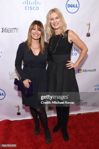 Sylvie Howell and The Advanced Imaging Society EVP Debbie Menin attend the Advanced Imaging Society 2018 Lumiere Technology Awards Featuring The...