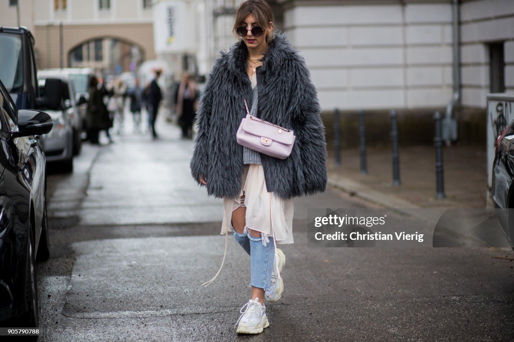 Street Style - Berlin Fashion Week January 2018