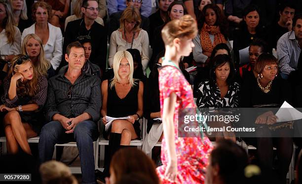 Charlotte Ronson and Elizabeth "Lizzie" Grubman attend the TRESemme at Mara Hoffman Nicholas K Whitney Eve Spring 2010 Fashion Show at the Promenade...