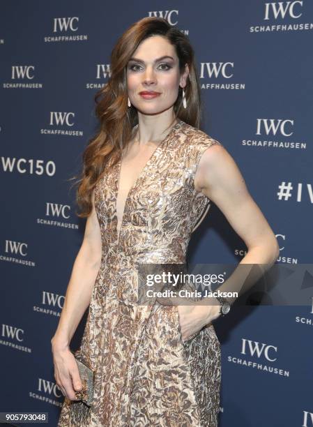 Anna Drijver attends the IWC Schaffhausen Gala celebrating the Maisons 150th anniversary and the launch of its Jubilee Collection at the Salon...