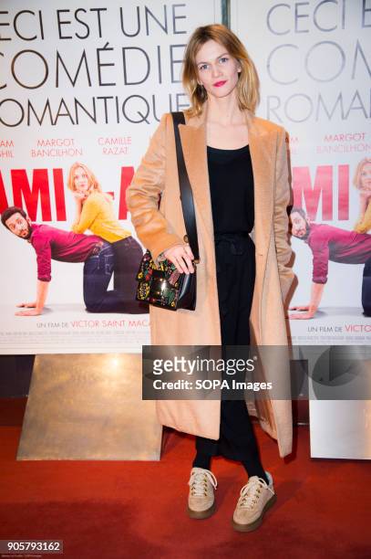 French actress Margot Bancilhon at the premiere "Ami Ami" in the cinema ugc cine cite les halles.