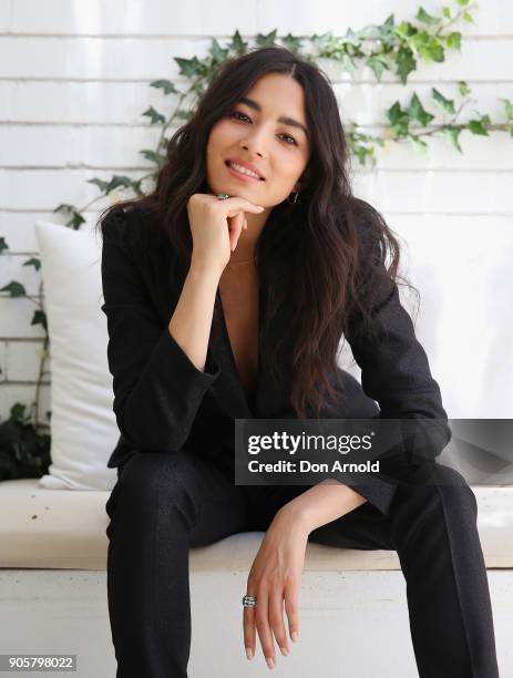 David Jones Ambassador Jessica Gomes posesat the model casting for the David Jones Autumn Winter 18 Collections Launch on January 17, 2018 in Sydney,...