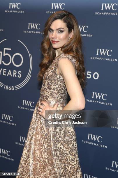 Anna Drijver attends the IWC Schaffhausen Gala celebrating the Maisons 150th anniversary and the launch of its Jubilee Collection at the Salon...