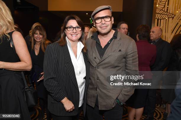 Marvel Studios Physical Production EVP Victoria Alonso and actor Billy Zane attend the Advanced Imaging Society 2018 Lumiere Technology Awards...