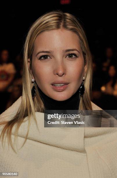 Ivanka Trump attends Ports 1961 fashion show during Mercedes-Benz Fashion Week Spring 2010 at Bryant Park on September 10, 2009 in New York City.