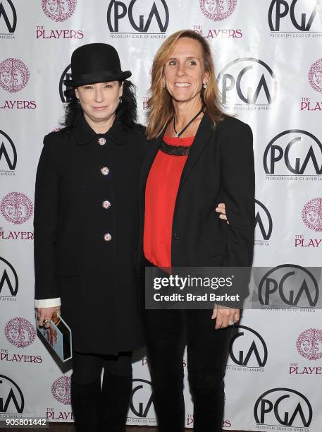 Amy Sherman-Palladino attends the 2018 Producers Guild Award Nominees New York Celebration at The Players Club on January 16, 2018 in New York City.