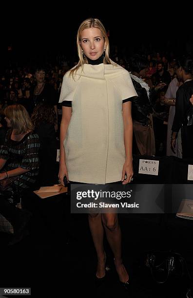 Ivanka Trump attends Ports 1961 fashion show during Mercedes-Benz Fashion Week Spring 2010 at Bryant Park on September 10, 2009 in New York City.