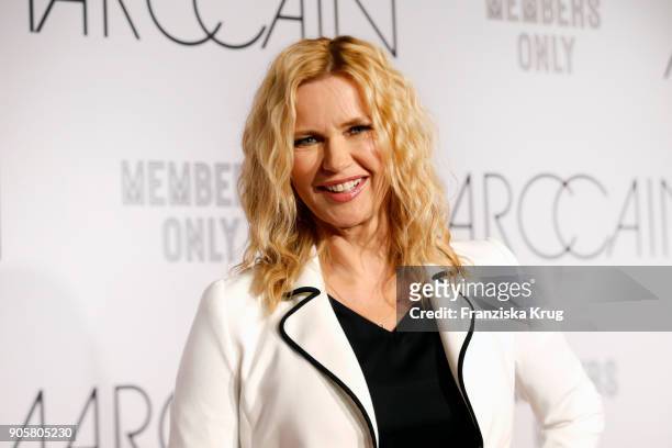 Veronica Ferres during the Marc Cain Fashion Show Berlin Autumn/Winter 2018 at metro station Potsdamer Platz on January 16, 2018 in Berlin, Germany.