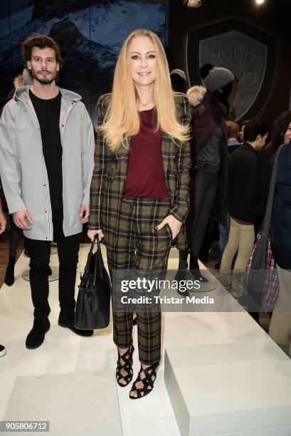 Jenny Elvers during the Nobis Cocktail at Premium Berlin on January 16, 2018 in Berlin, Germany.