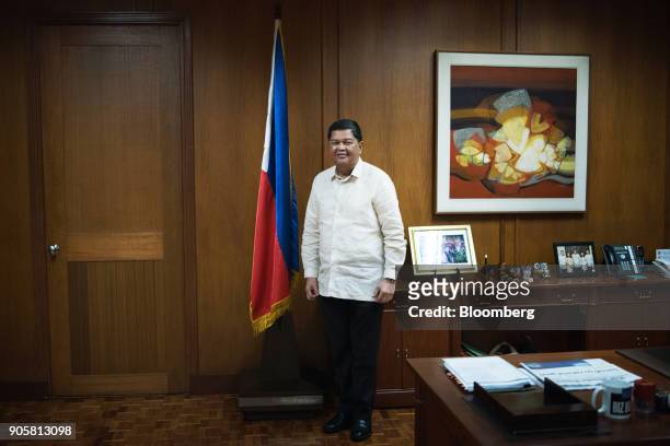 Nestor Espenilla, governor of the Bangko Sentral ng Philipinas, poses for a portrait following an interview at his office in Manila, the Philippines,...