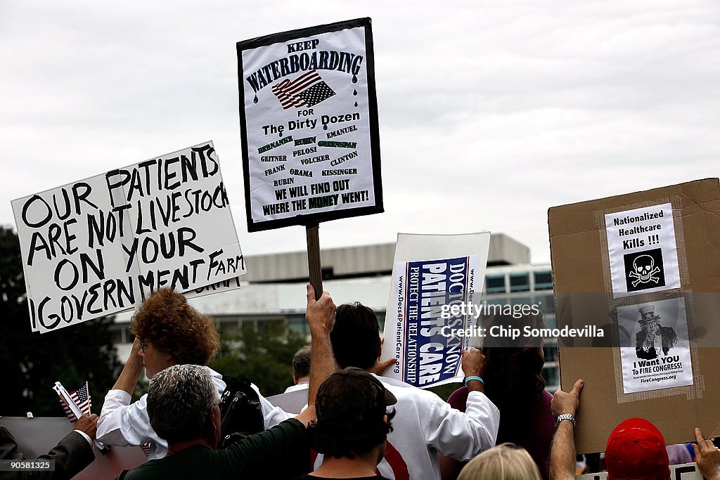 Physicians' Group Holds Rally At US Capitol Protesting Health Care Reform