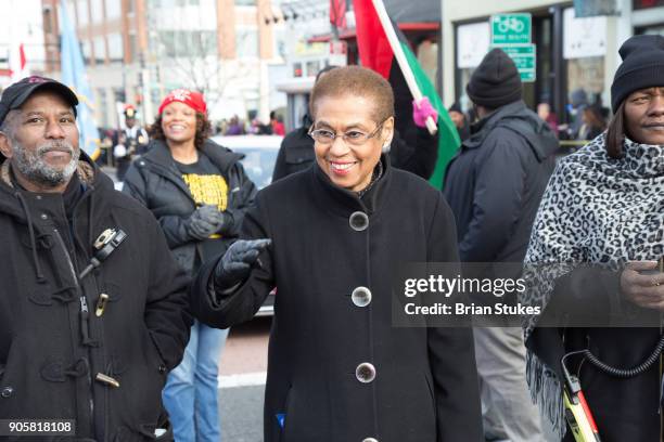 Congresswoman Eleanor Holmes Norton attends Dr. Martin Luther King, Jr. Day Parade as Grand Marshall on January 15, 2018 in Washington, DC.