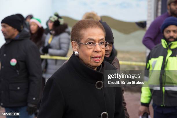 Congresswoman Eleanor Holmes Norton attends Dr. Martin Luther King, Jr. Day Parade as Grand Marshall on January 15, 2018 in Washington, DC.