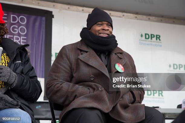 Community leader and activist Tony Lewis Jr. Attends Dr. Martin Luther King, Jr. Day Parade as Grand Marshall on January 15, 2018 in Washington, DC.