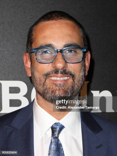 Miguel Varoni arrives at the Telemundo and NBC Universal Latin America NATPE Red Carpet Event at LIV at the Fontainebleau on January 16, 2018 in...