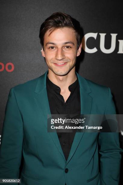 Gabriel Tarantini arrives at the Telemundo and NBC Universal Latin America NATPE Red Carpet Event at LIV at the Fontainebleau on January 16, 2018 in...