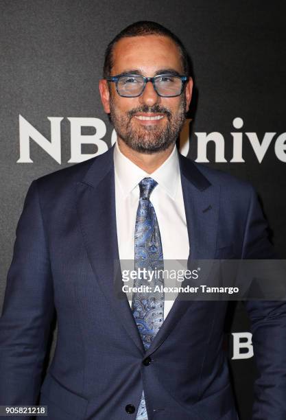 Miguel Varoni arrives at the Telemundo and NBC Universal Latin America NATPE Red Carpet Event at LIV at the Fontainebleau on January 16, 2018 in...