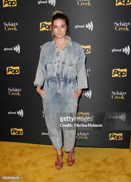 Annie Murphy attends the premiere of Pop TV's 'Schitt's Creek' season 4 at ArcLight Hollywood on January 16, 2018 in Hollywood, California.
