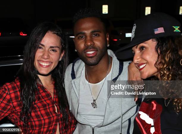 Singer Jason Derulo attends a Zumba class featuring Jason Derulo at The Beat Box Studio L.A. On January 16, 2018 in Culver City, California.
