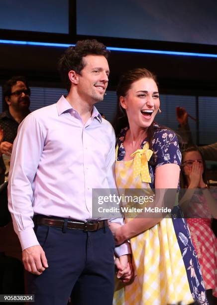 Sara Bareilles returns to Broadway's 'Waitress' starring with Jason Mraz at the Brooks Atkinson Theatre on January 16, 2018 in New York City.