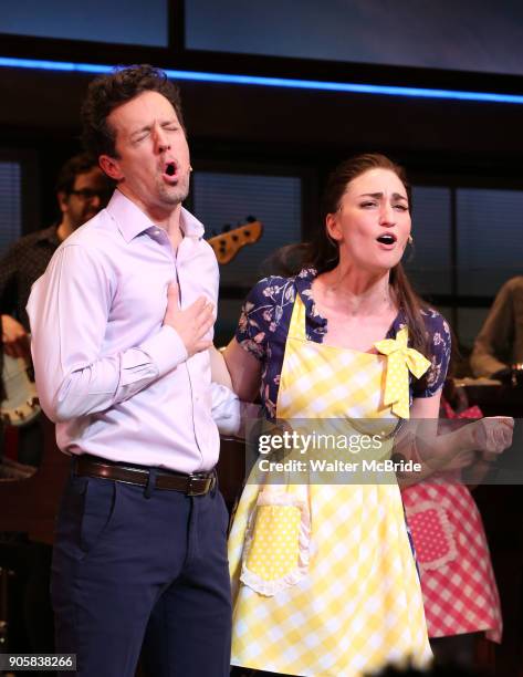 Sara Bareilles returns to Broadway's 'Waitress' starring with Jason Mraz at the Brooks Atkinson Theatre on January 16, 2018 in New York City.