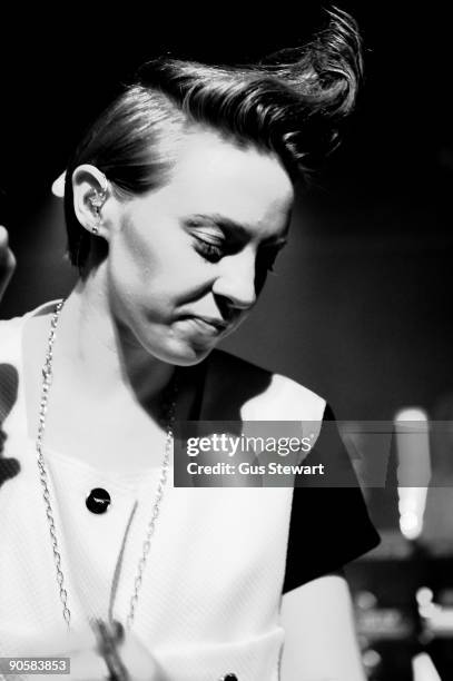 Elly Jackson of La Roux performs at the Scala on September 10, 2009 in London, England.