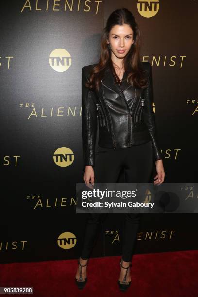 Alejandra Cata attends New York Premiere of TNT's "The Alienist" on January 16, 2018 in New York City.