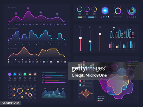 Technology Graphics And Diagram With Options And Workflow Charts Vector ...