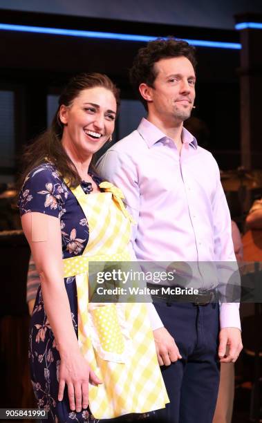 Sara Bareilles returns to Broadway's 'Waitress' starring with Jason Mraz at the Brooks Atkinson Theatre on January 16, 2018 in New York City.