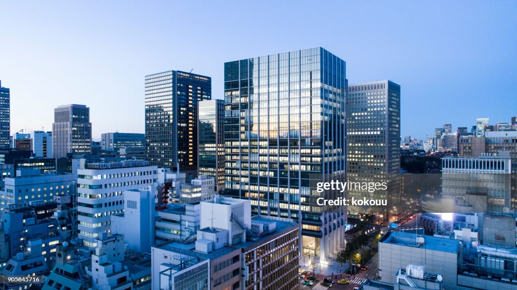 Gebouwen in Tokio.