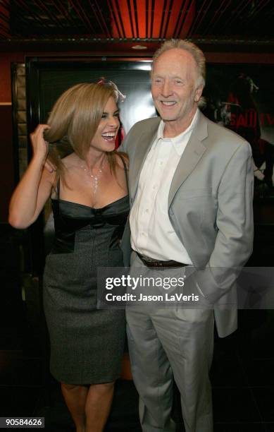 Betsy Russell and Tobin Bell at the SAW IV Los Angeles Cast and Crew Screening at Mann's Chinese 6 on October 23, 2007 in Hollywood, California.