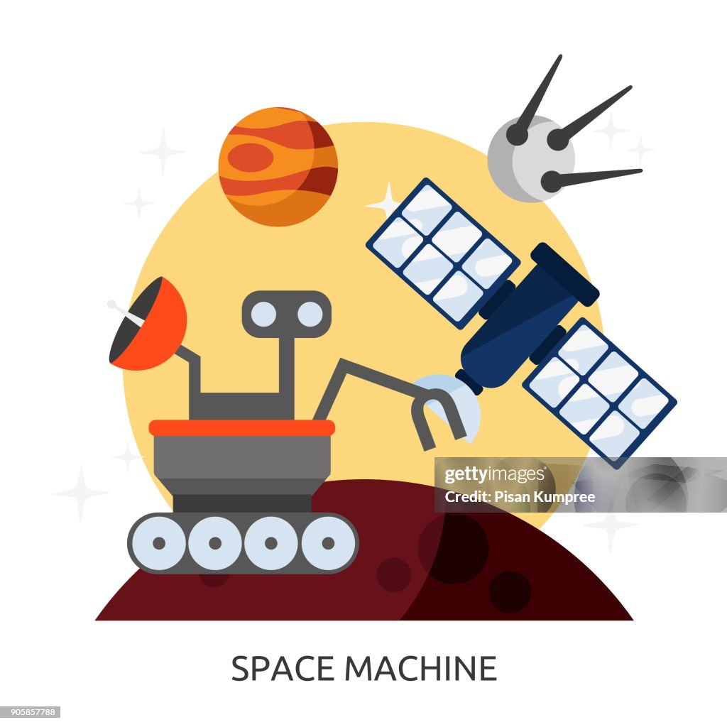 Space Machine Space Space Machine Vector Image High-Res Vector Graphic - Getty Images