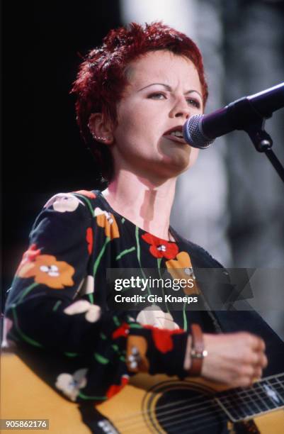 Dolores O'Riordan of The Cranberries performs on stage, Torhout/Werchter Festival, Torhout, Belgium, .