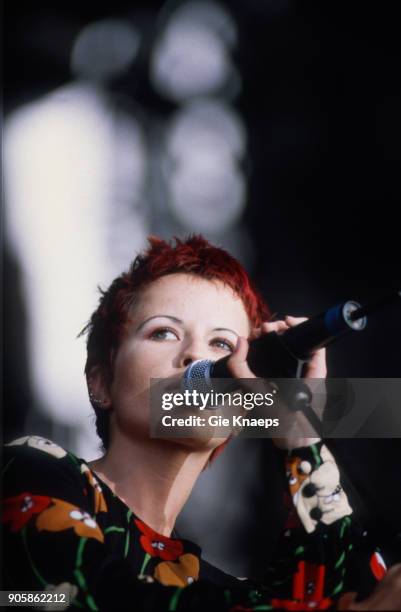 Dolores O'Riordan of The Cranberries performs on stage, Torhout/Werchter Festival, Torhout, Belgium, .