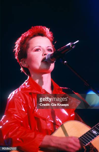 Dolores O'Riordan of The Cranberries performs on stage, Torhout/Werchter Festival, Werchter, Belgium, .