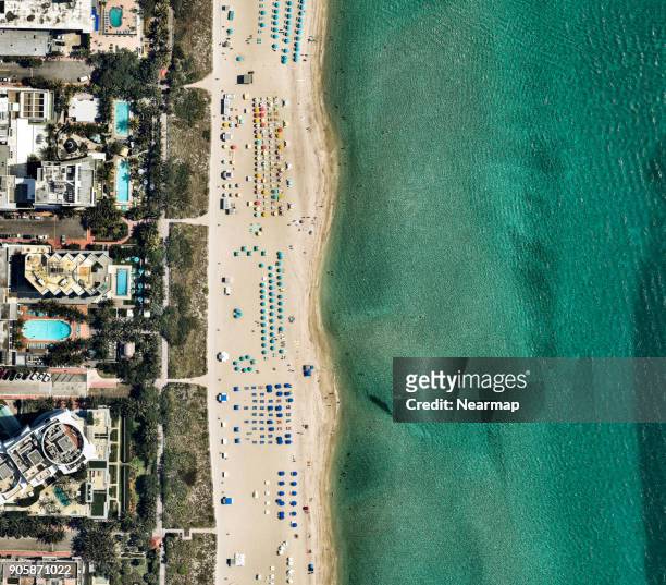 florida, miami, miami beach - beach club stock pictures, royalty-free photos & images