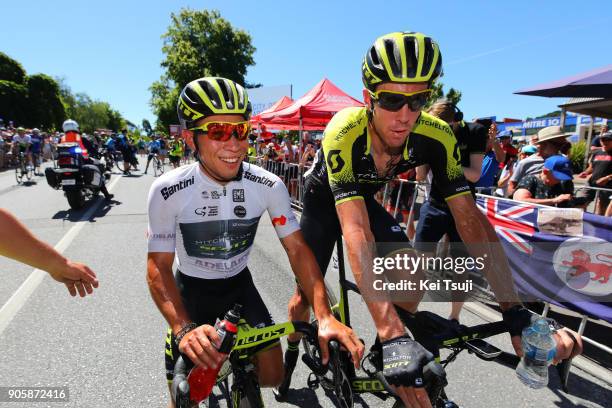 20th Santos Tour Down Under 2018 / Stage 2 Arrival / Caleb EWAN White Best Young Rider Jersey / Mathew HAYMAN / Celebration / King William Road,...