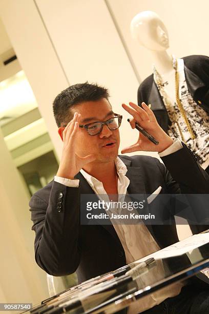 Designer Peter Som attends the Saks Fifth Avenue celebration of Fashion's Night Out at Saks Fifth Avenue on September 10, 2009 in New York City.