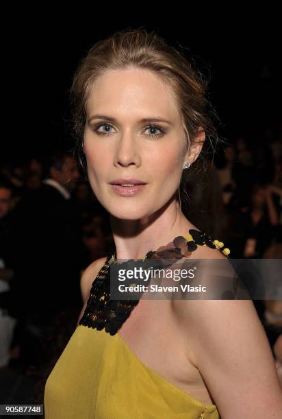 Actress Stephanie March attends the Ports 1961 Spring 2010 fashion show during Mercedes-Benz Fashion Week at Bryant Park on September 10, 2009 in New...
