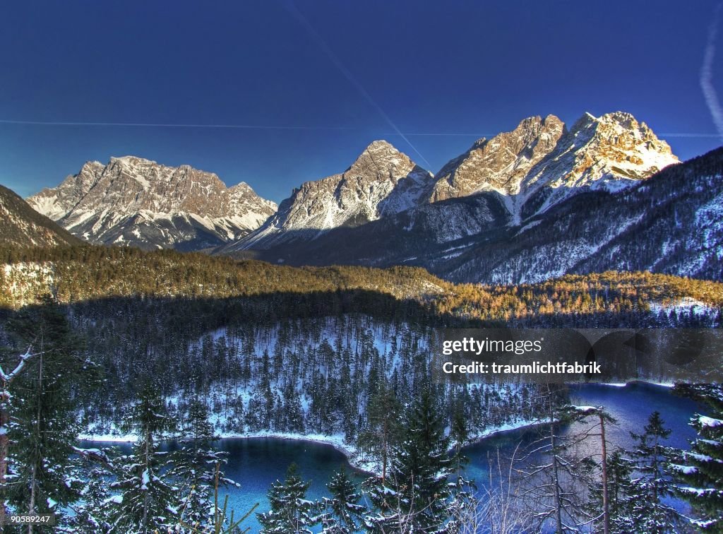 Snow covered mountains