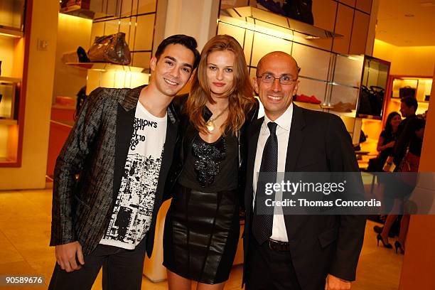 Edita Vilkeviciute attends the Tod's celebration of Fashion's Night Out at Tod's Boutique on September 10, 2009 in New York City.