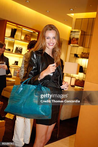 Edita Vilkeviciute attends the Tod's celebration of Fashion's Night Out at Tod's Boutique on September 10, 2009 in New York City.