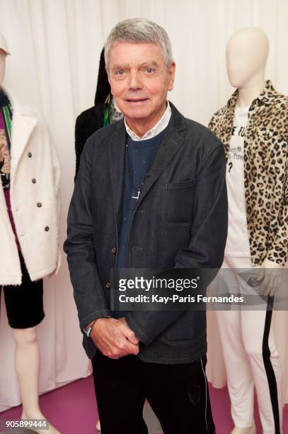 Designer Lucien Pellat-Finetposes during the Lucien Pellat-Finet : Presentation - Menswear Fall/Winter 2018-2019 show as part of Paris Fashion Week...