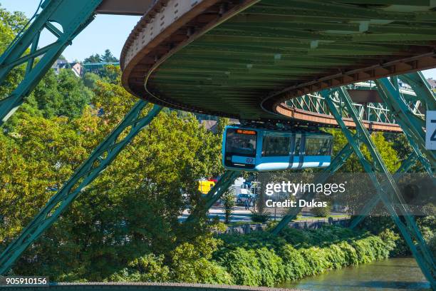 Wuppertal, North Rhine-Westphalia, suspension railway - entrance Werther bridgeGermany.