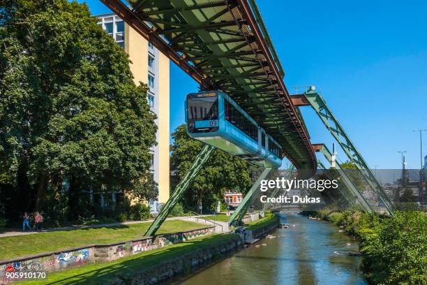 Wuppertal, North Rhine-Westphalia, suspension railway between Alter Markt and AdlerbrÙcke Germany.